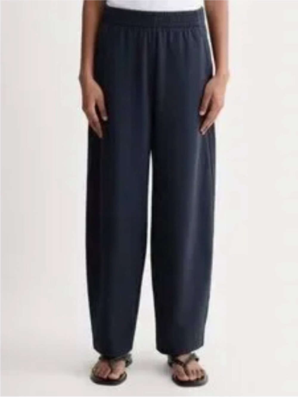 Curator SF Cadence Linen Blend Pants Women’s Size X-Small In Navy Blue